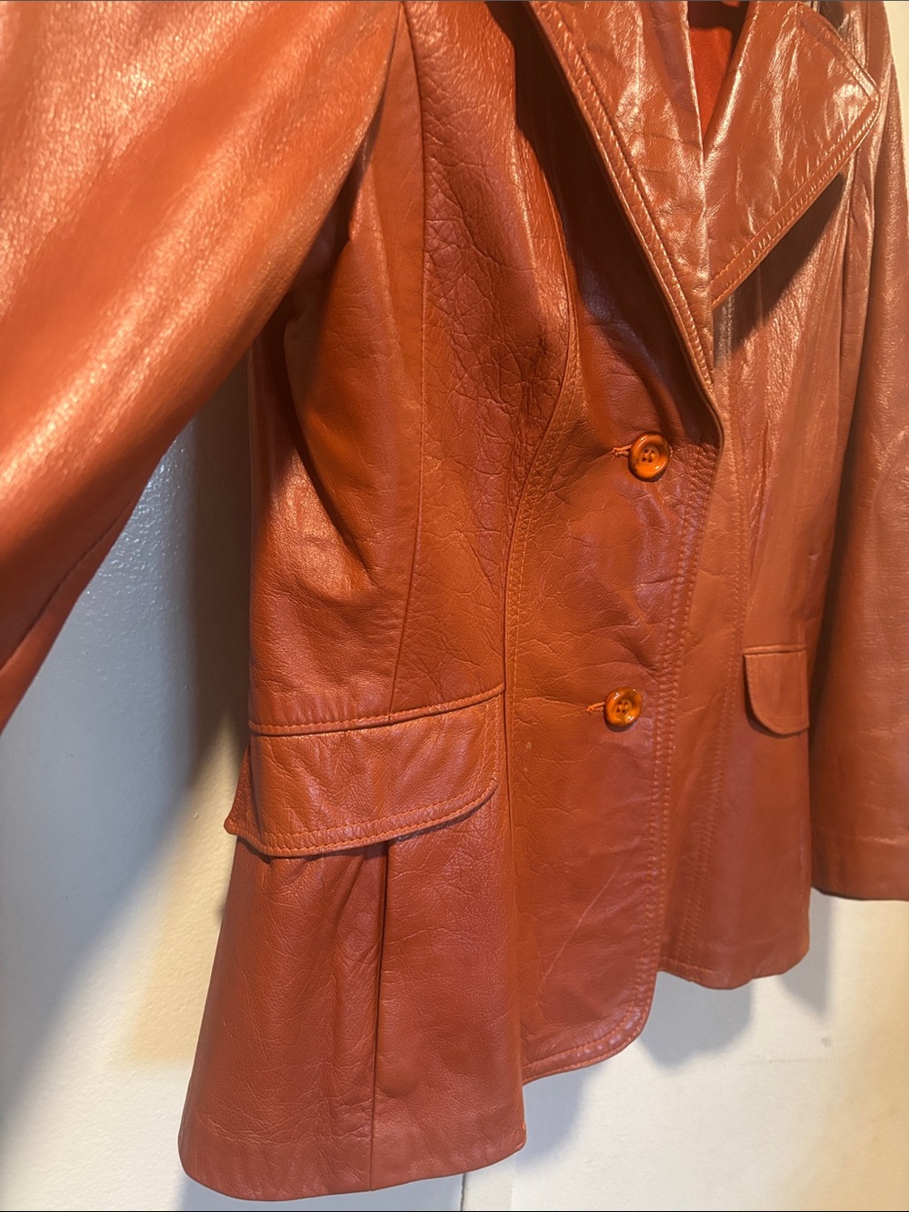 Women's Rust Orange Jacket - Picture 7 of 16